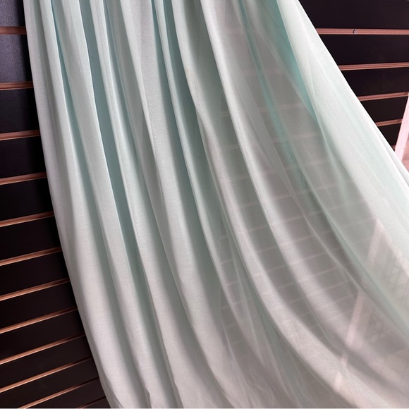 Forever 21 Ball Gown Dress Teal Green Formal Small - Picture 12 of 16